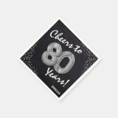 応援80年!80誕生日 スタンダードカクテルナプキン (角)