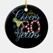 応援80歳80誕生日80歳まで セラミックオーナメント (裏面)