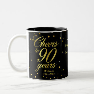 応援90年90誕生日 ツートーンマグカップ