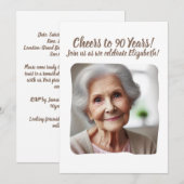 応援90年90th Birthday Partyへ写真Iを追加 招待状 (正面/裏面)