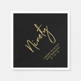 応援90歳金ゴールドパーティーNa スタンダードカクテルナプキン