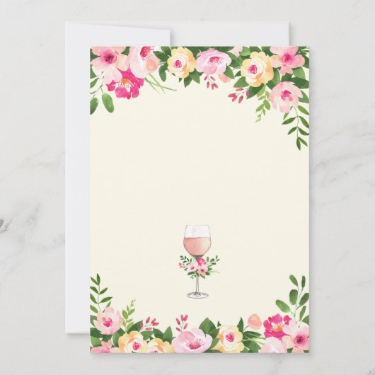 応援90番目の誕生日招待状フェミニンフローラ 招待状 (裏面)