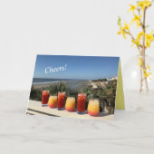 応援!お祝いカード。内部カ空白のード カード (黄色い花)