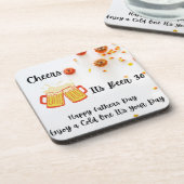 応援、そのビラ楽しむー30冷たい1日 コースター (左側)