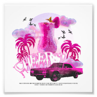 応援!ただのマリブ・ドリンク フォトプリント           