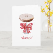 応援!エスプレッソマルティーニホリデーカード カード (黄色い花)