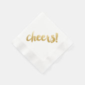 応援!カクテルナプキンス – 金ゴールド 縁ありカクテルナプキン (角)