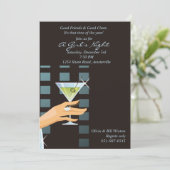 応援 – カクテルパーティの招待状 招待状 (スタンド正面)