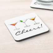 応援!カクテルマルティニコスモマンハッタンドリンク コースター (左側)