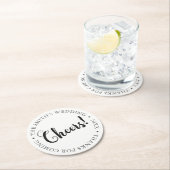 応援! カスタマイズ可能なパーティー ラウンドペーパーコースター (インサイチュ)