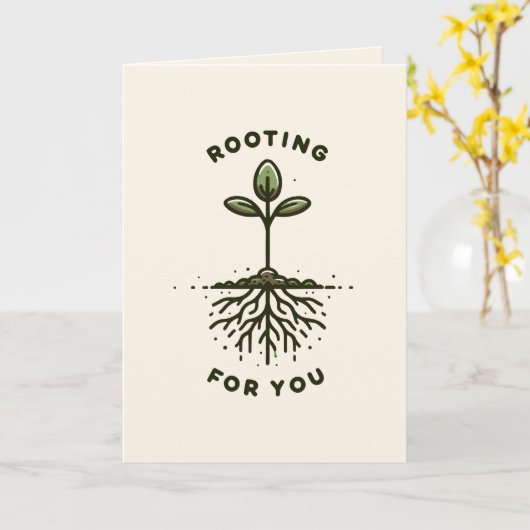 応援！ カード (黄色い花)