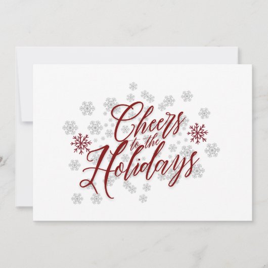 応援 – クリスマスカーエレガントド シーズンカード (正面)