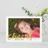 応援 – クリスマスフォトカード シーズンカード (スタンド正面)