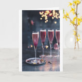 ***応援~クリスマス/新年 カード (黄色い花)