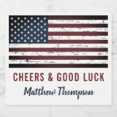 応援&グッドラックソルジャーゴーグ遠くにパーティー ビールラベル (シングルラベル)