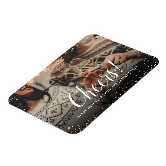 応援 |グリッツフェイクグリッターフォトオーバーレイ マグネット (左側)