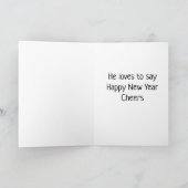 応援**サンタ**の新年 シーズンカード (内部)