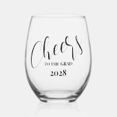 応援 ステムなしワイングラス (正面)