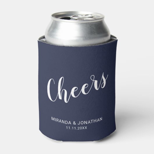 "応援"スモダンクリプトNavy Blue 缶クーラー (缶正面)