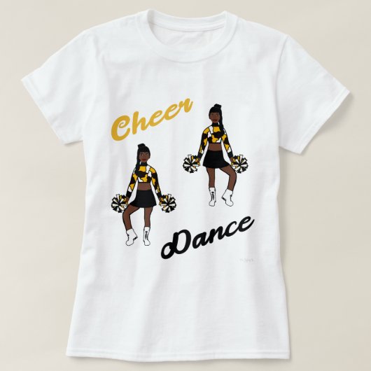 応援/ダンスTシャツ(黄迷彩柄) Tシャツ (デザイン正面)