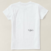 応援/ダンスTシャツ(Periwinkle Black) Tシャツ (デザイン裏面)