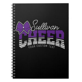 応援 チーム ADD NAME 学校 アスリート チアリーダー ノートブック