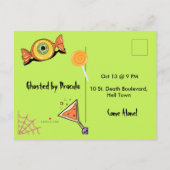 応援&ティアーズハローウィンパーティ招待状 案内ポストカード (裏面)