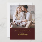 応援!ハッピーニューイヤー2024スクリプトホリデーカード 招待状 (裏面)