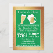 応援&ビアーシャムロックセントパトリックの日パーティー 招待状 (正面)