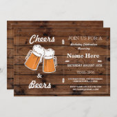 応援&ビアーズバースデーパーティーエイジウッド招待状 招待状 (正面/裏面)