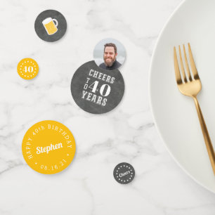 応援&ビアーズマイルストン誕生日カスタムパーティー コンフェッティ