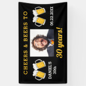 応援&ビアーズマイルストン誕生日フォトキープサケ 横断幕 (縦)
