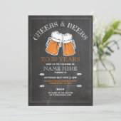 応援&ビアーズ誕生日パーティー21st 30招待状 招待状 (スタンド正面)
