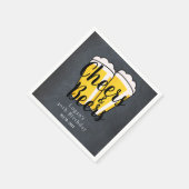 応援&ビーズアダルト誕生日シャルボード スタンダードカクテルナプキン (角)