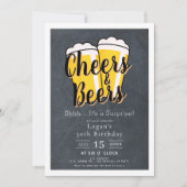 応援&ビーズシャルボードサプライズ誕生日パーティー 招待状 (正面)