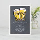 応援&ビーズシャルボードサプライズ誕生日パーティー 招待状 (スタンド正面)