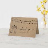 応援&ビーズトースト&ストリングライトサンキューカー カード (黄色い花)