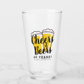 応援&ビール大人Any Age誕生日 タンブラーグラス (正面)