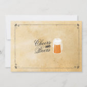 応援&ビール誕生日パーティービアフォト招待状40 招待状 (裏面)
