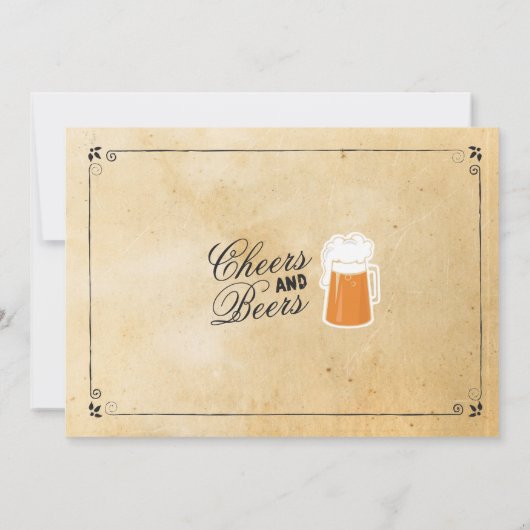 応援&ビール誕生日パーティービアフォト招待状40 招待状 (裏面)
