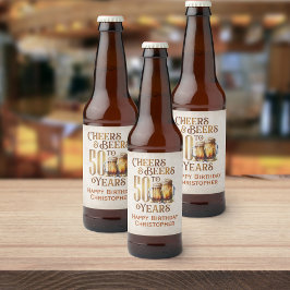 応援&ビール50誕生日 ビールラベル