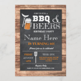応援&ビールBBQバースデーパーティーANY AGE招待状 招待状