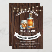 応援&ビー素朴ズ47thカントリー誕生日パーティー 招待状 (正面/裏面)