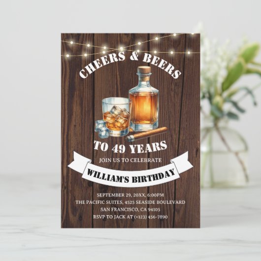 応援&ビー素朴ズ49thカントリー誕生日パーティー 招待状 (スタンド正面)