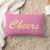 応援(ピンク) ランバークッション (ブランケット)