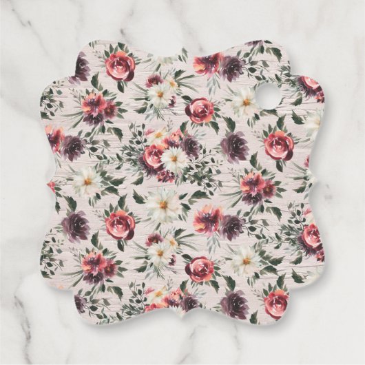 応援 |ブライダルシャワー結婚式の引き出物ラベル フェイバータグ (裏面)