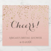 応援!ブランチとバブリーきらめくワインシャワー スパークリングワインラベル (シングルラベル)