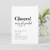 応援、プロモーション新規ジョブパーティー招待状 招待状 (スタンド正面)