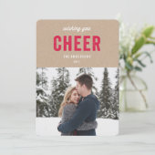 応援 |ホリデーフォトカード シーズンカード (スタンド正面)