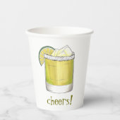 応援!マルガリータカクテル21歳の誕生日パーティー 紙コップ (正面)